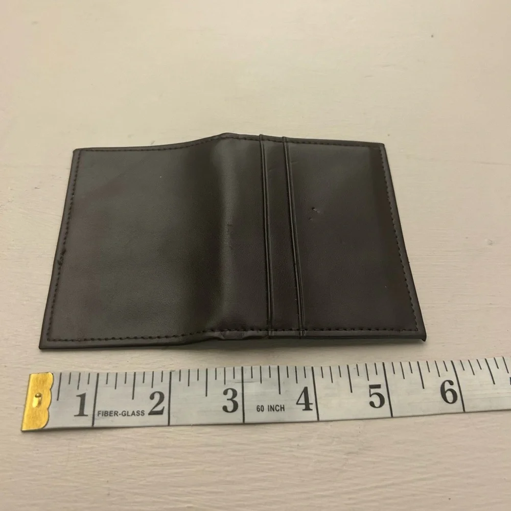 Perry Ellis Dark Brown Card Holder folio like new